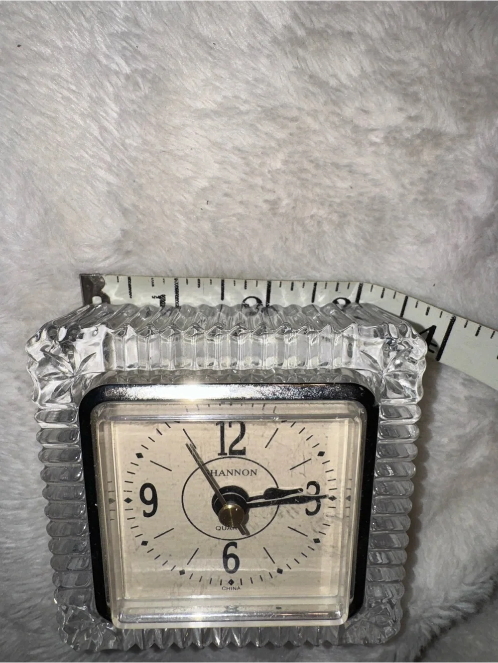Shannon Crystal Designs of Ireland Desk Clock 24% Lead Crystal